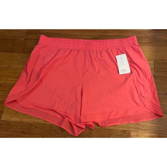 NWT Athleta Mesh Racer Run Short Coral AND Black Run With It 3.5 in. Short‎ 3X - Picture 4 of 13